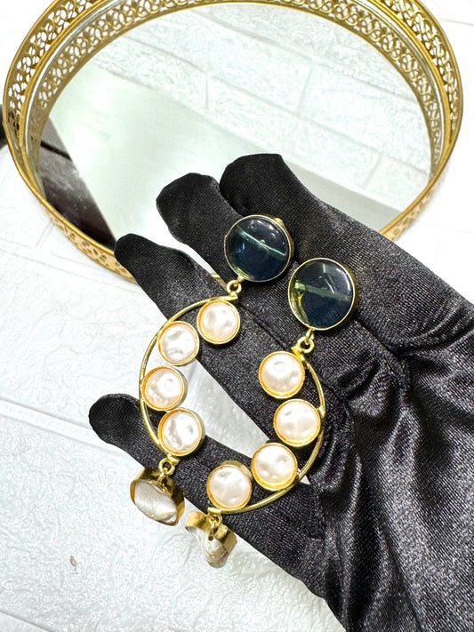 Sapphire Ornate Earrings