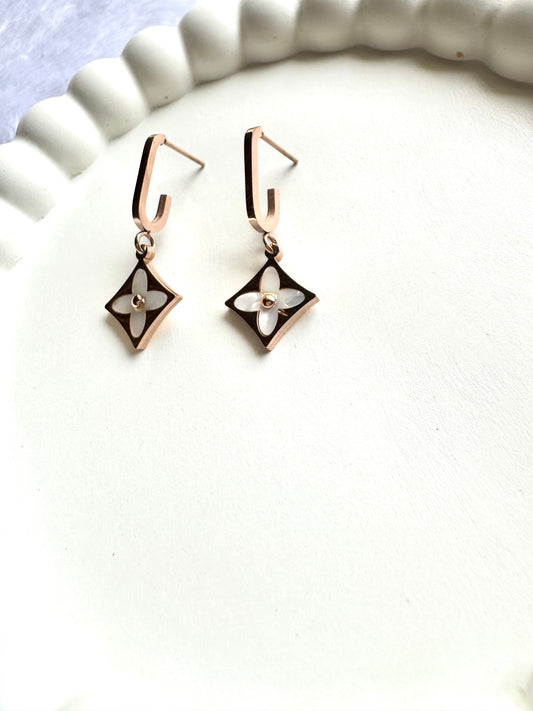 Anti Tarnish Prism Earrings