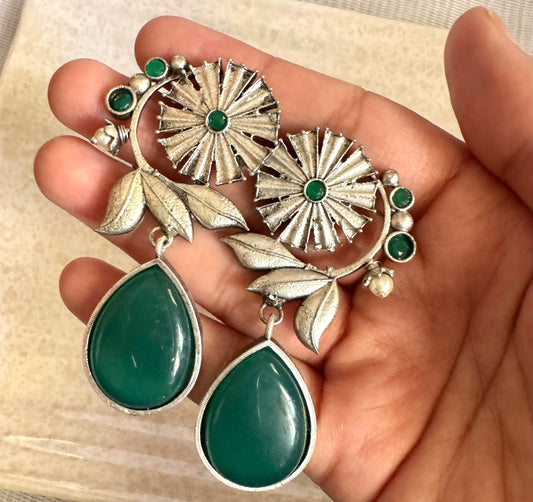 Green Mehek Earrings