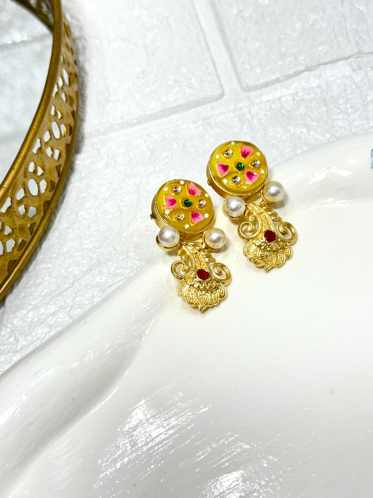 Yellow Rangini Earrings
