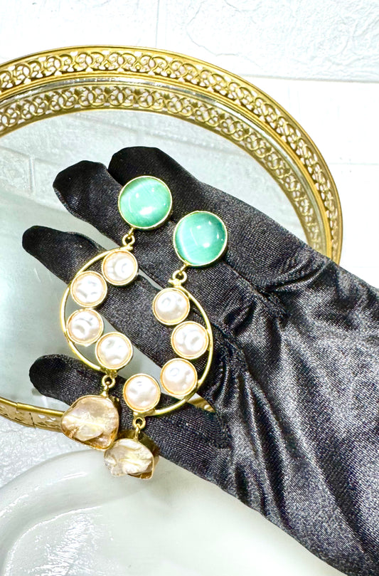 Turquoise Ornate Earrings