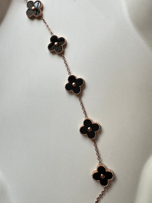 Anti Tarnish Clover Leaf Loose Bracelet