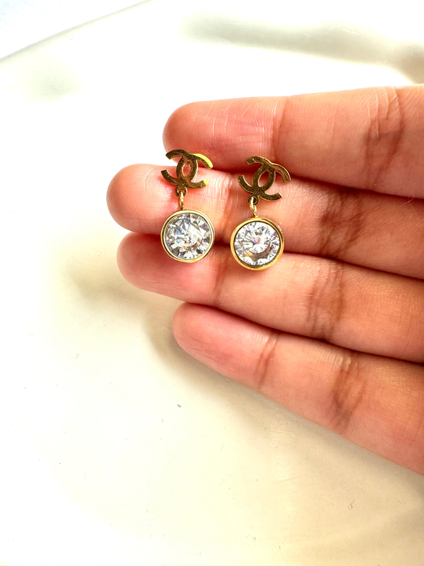 Anti Tarnish Ad Drop Earrings