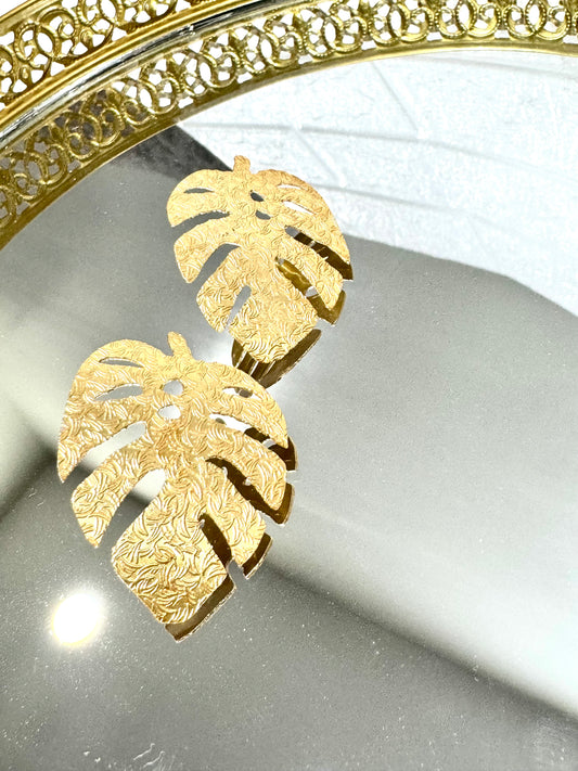 Golden Leaf Earrings
