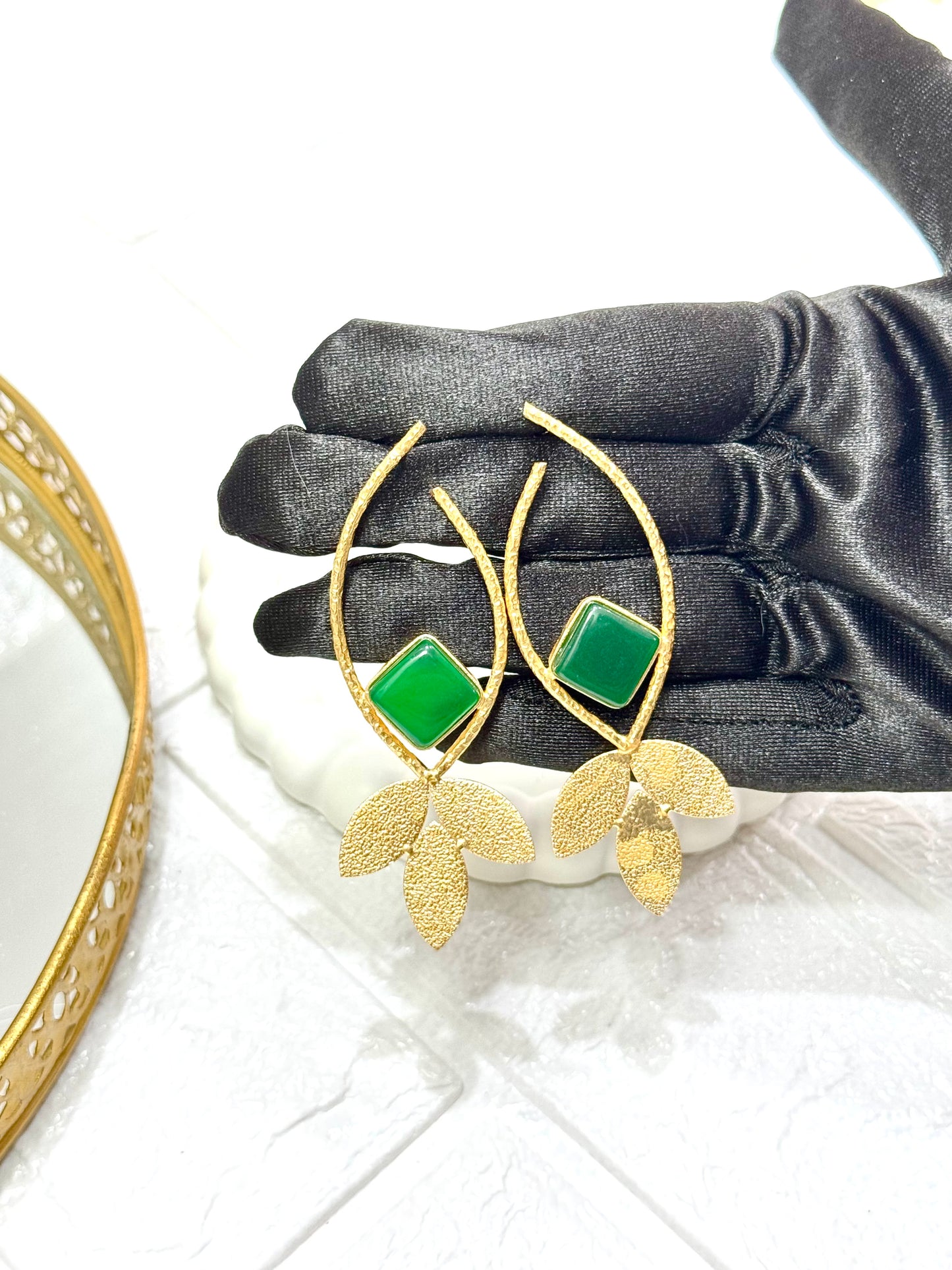Emerald Bloom Earrings