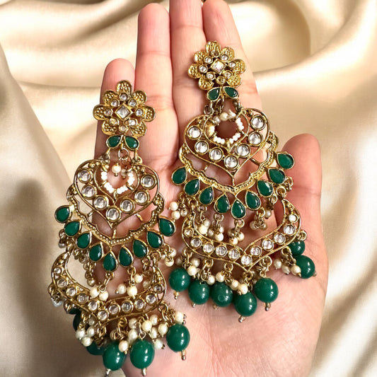 Green Sheen Earrings