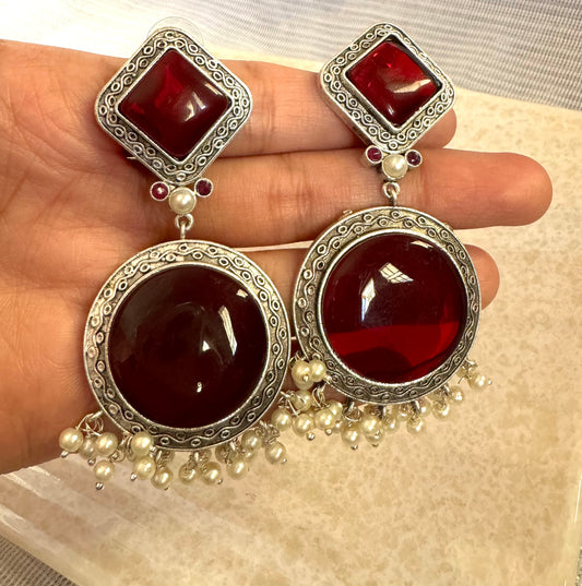 Ruby Sitara Earrings
