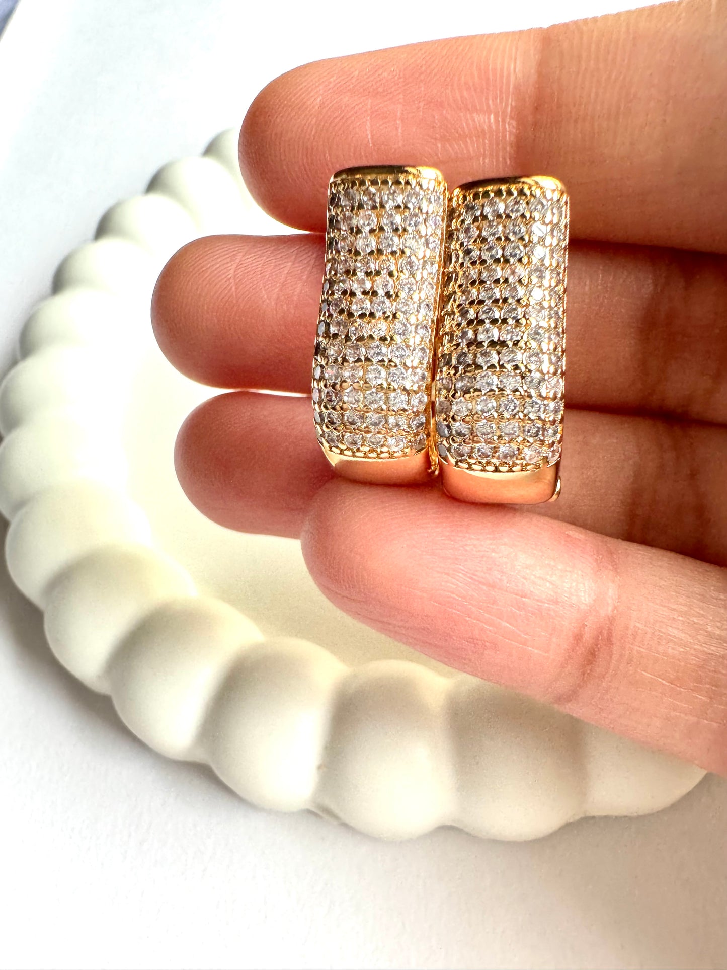 Anti Tarnish Cz Earrings