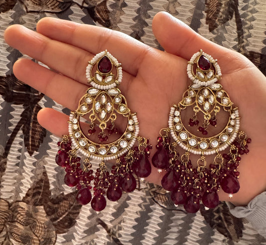 Maroon Haala Chandbaali