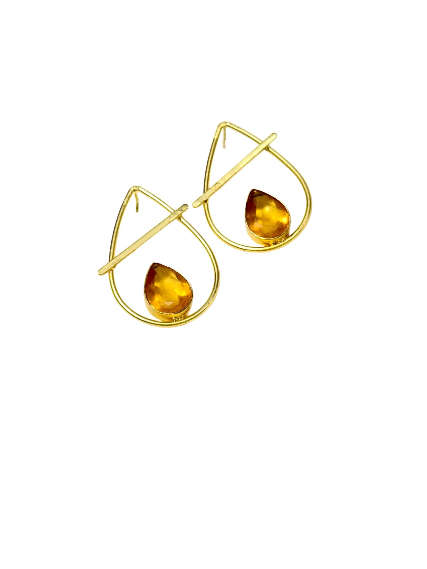 Amber Drop Earrings