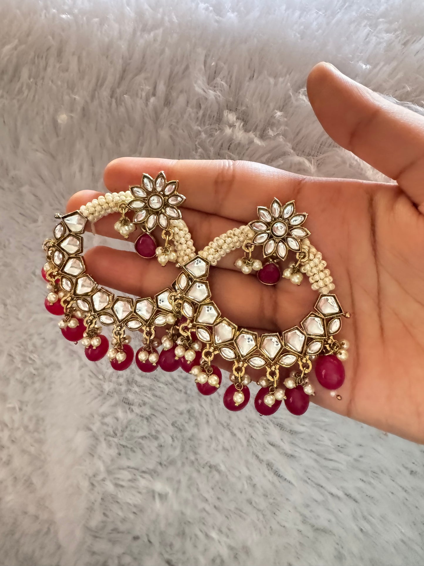 Pink Zeba Chandbaali