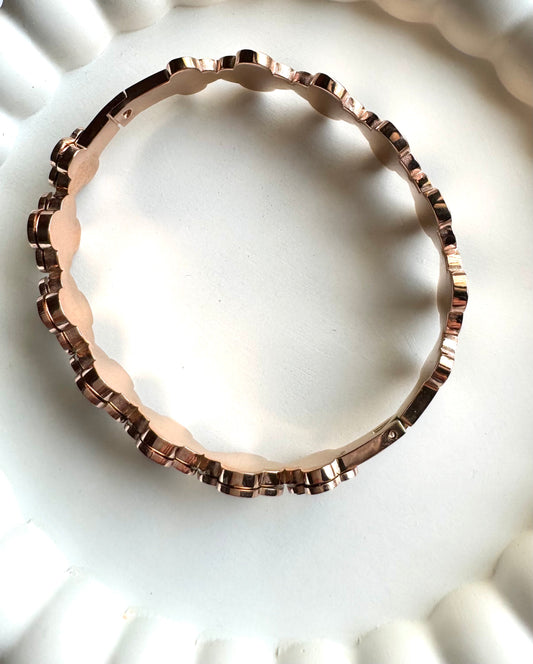 Anti Tarnish Black Clover Bracelet