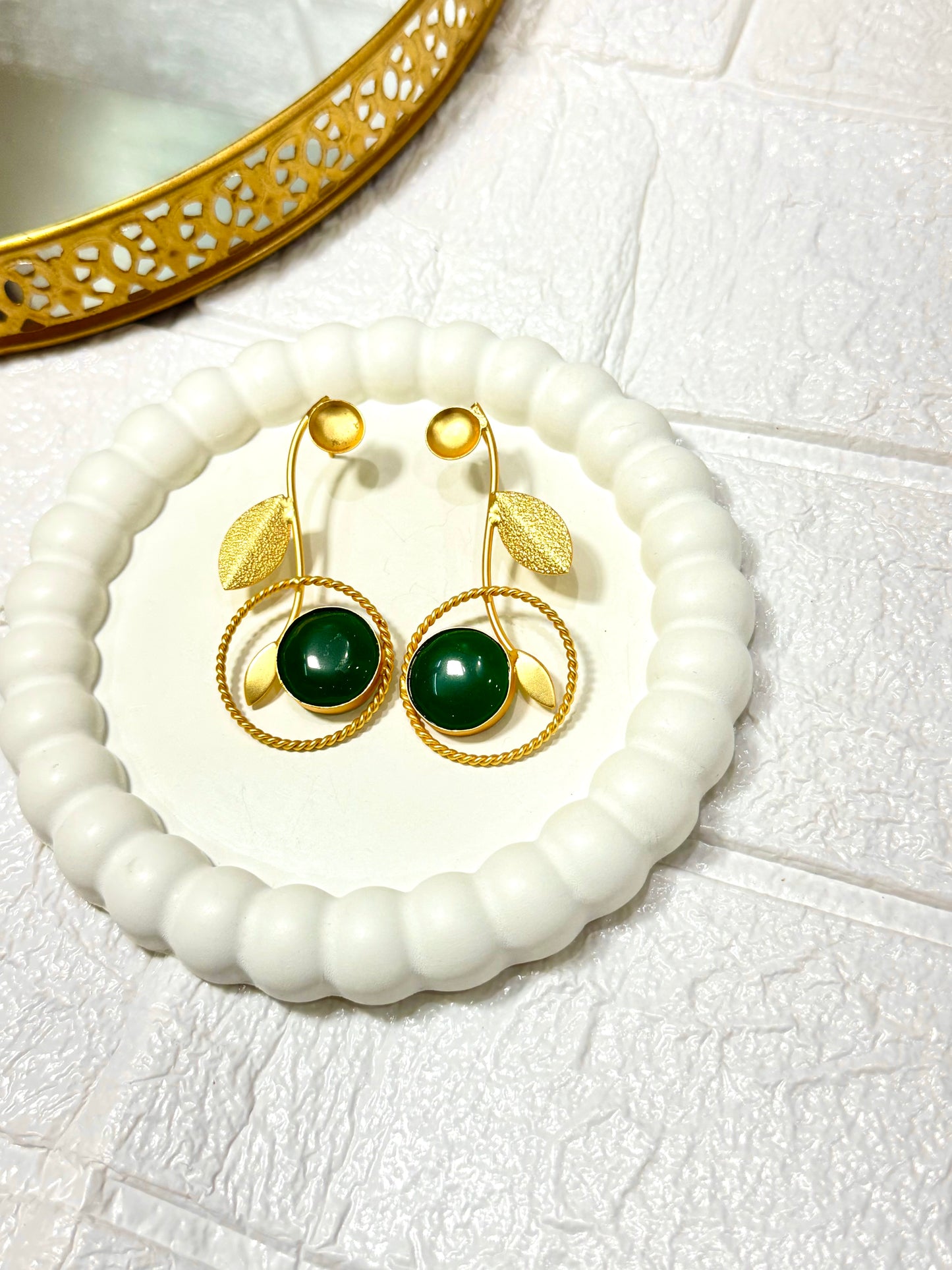 Emerald Vine Earrings