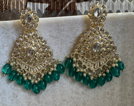 Green Ruhi Earrings