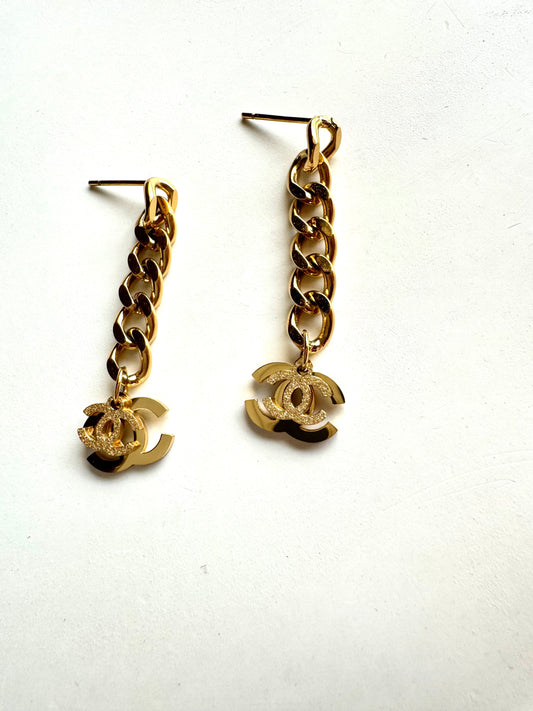 Anti Tarnish Chain Drop Earrings