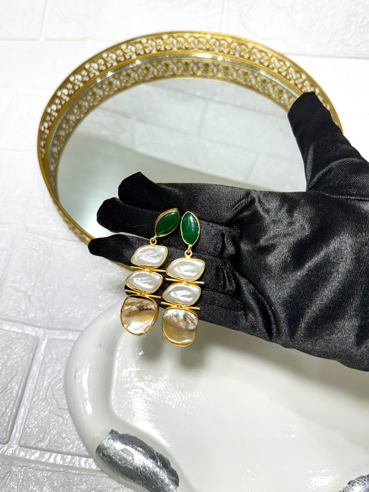 Emerald Bohemian Dangles