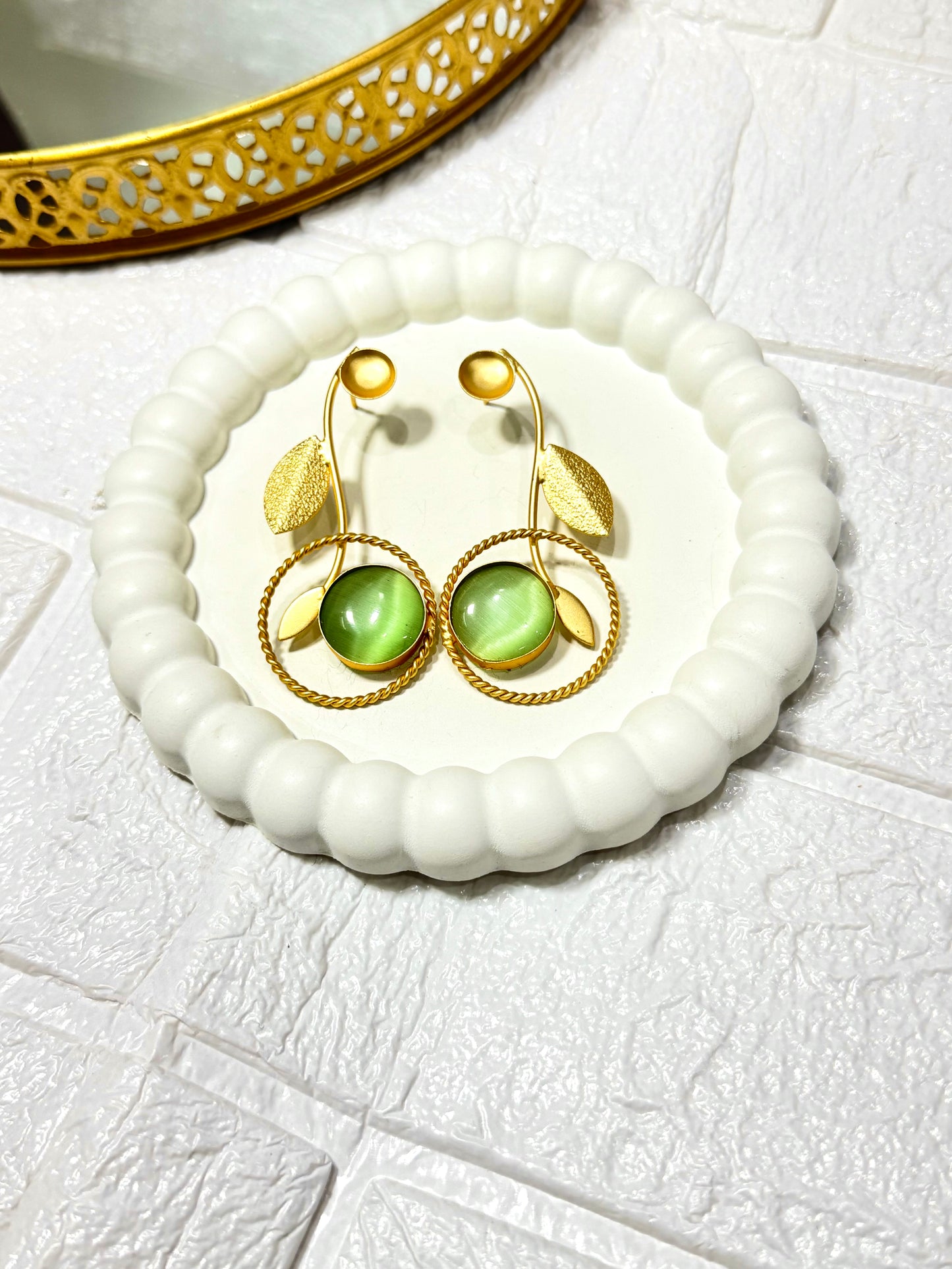 Mint Vine Earrings