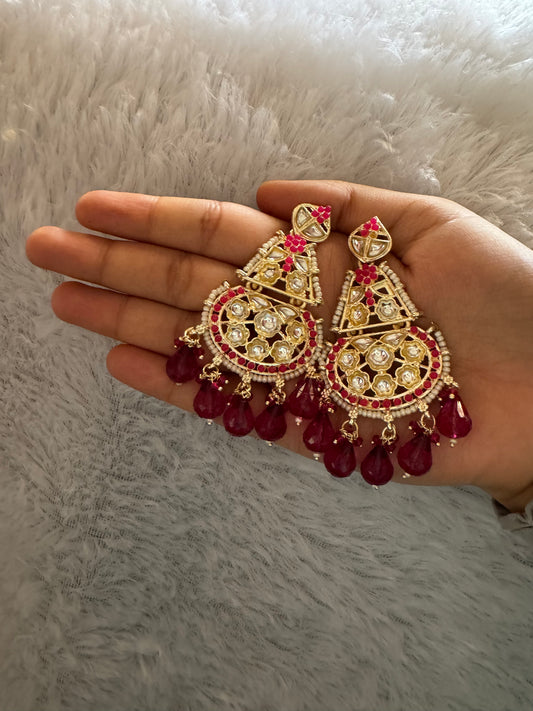Wine Shabnam Earrings