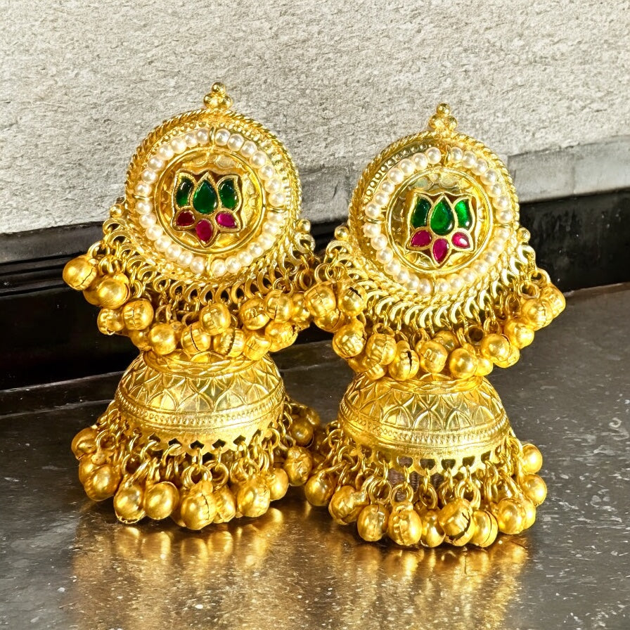 Golden Rubika Jhumka