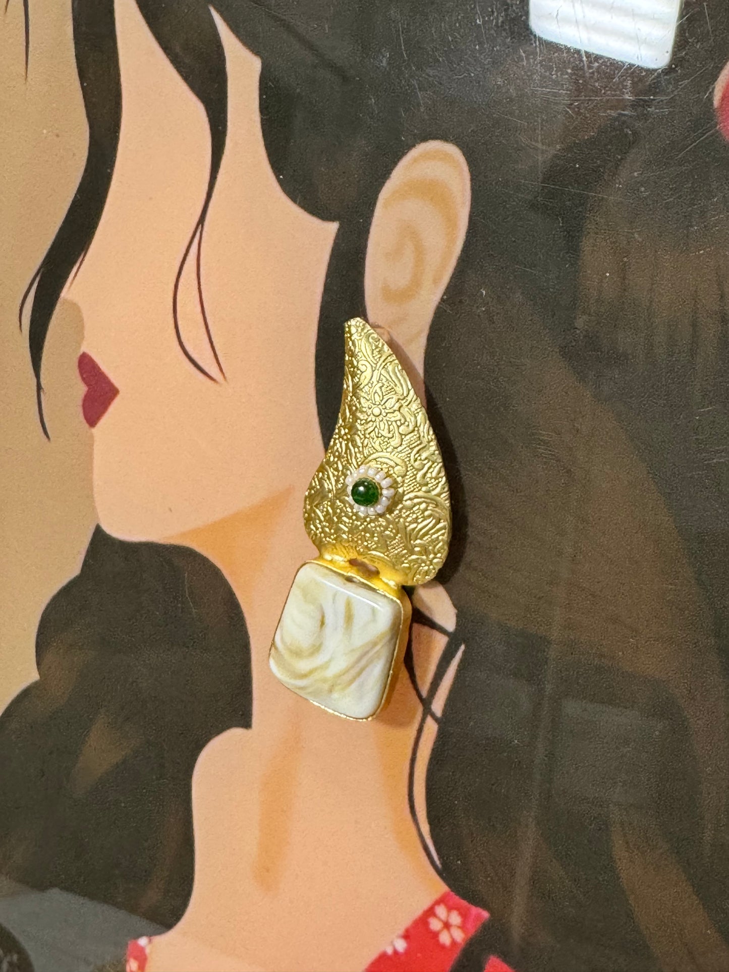 Emerald Kiyana Earrings