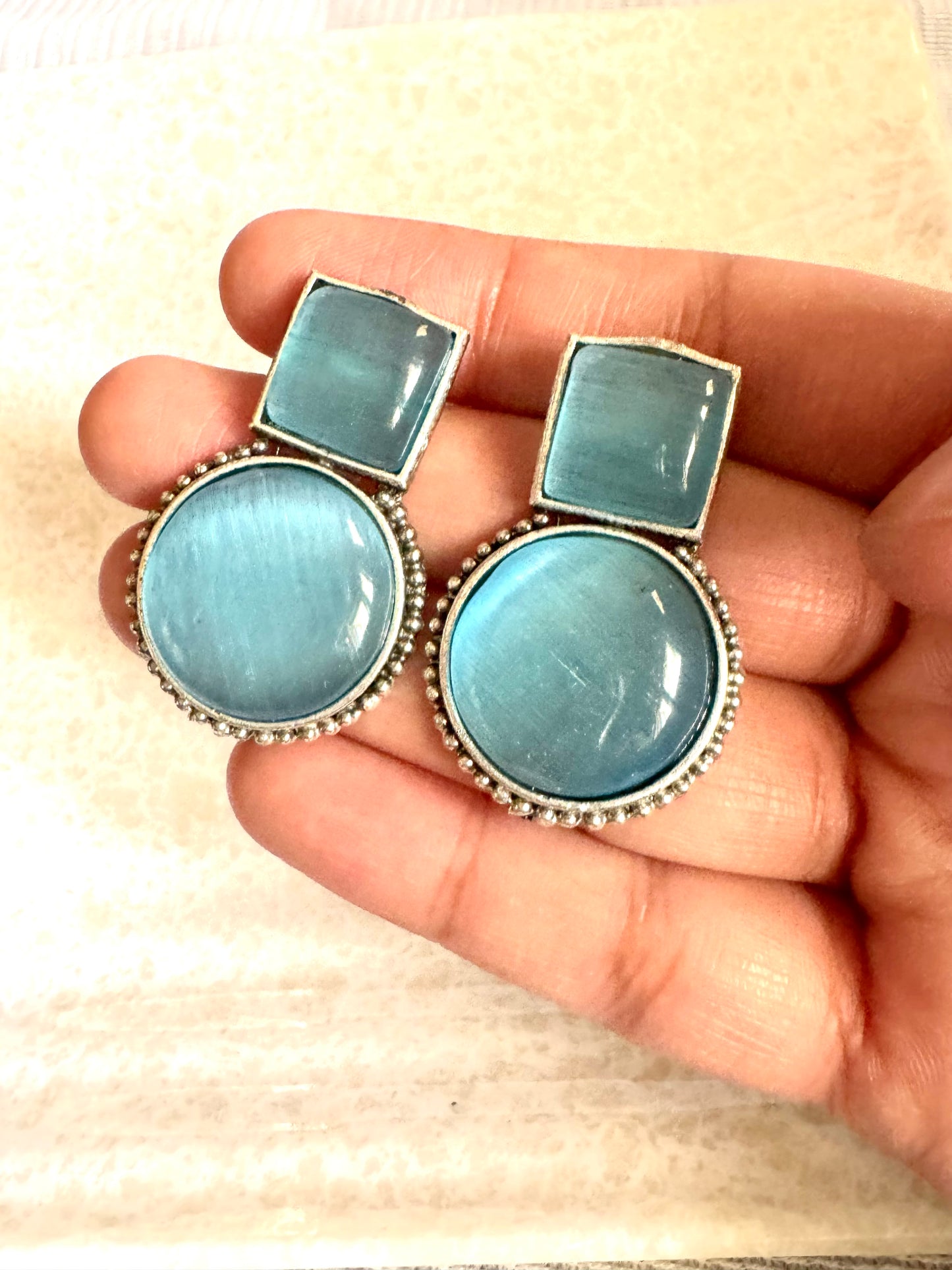 Blue Reva Studs