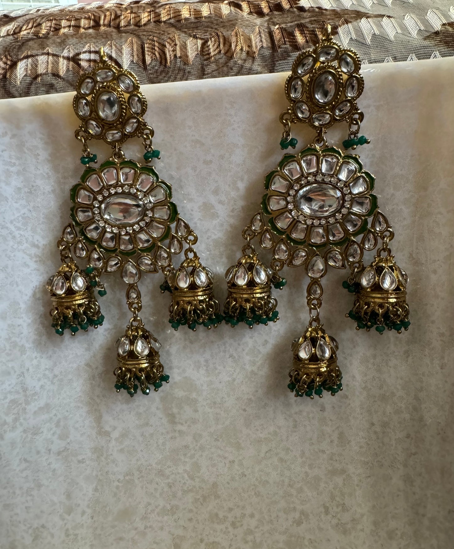 Green Rhonica Earrings