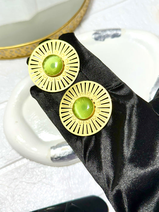 Apple Mandala Statement Studs