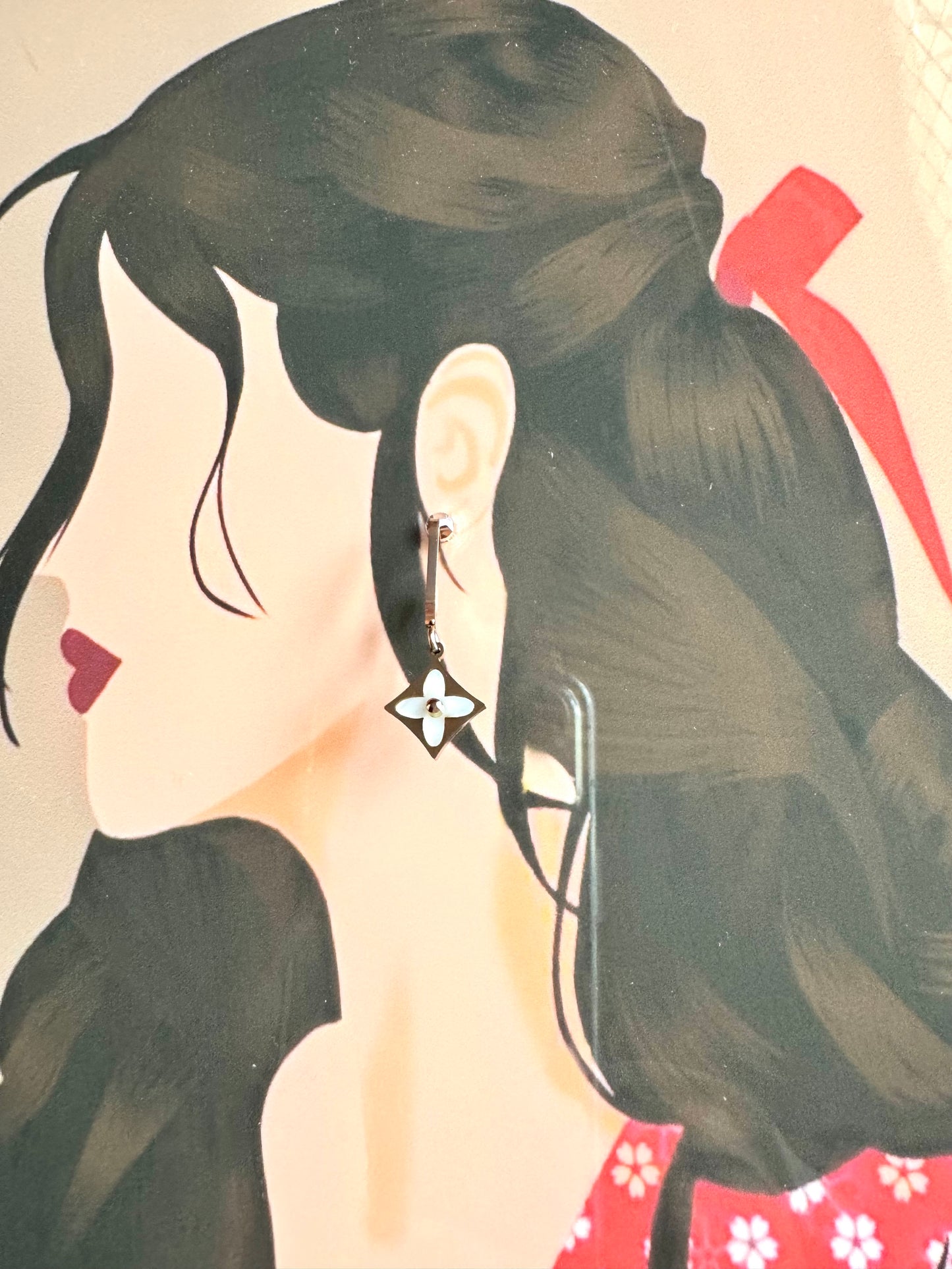 Anti Tarnish Prism Earrings