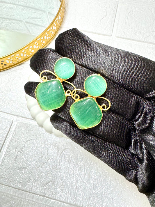 Turquoise Charm Studs