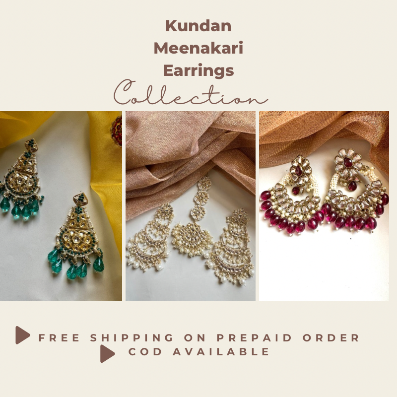 KUNDAN MEENAKARI EARRINGS