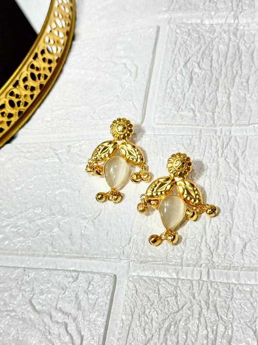 White Noor Earrings