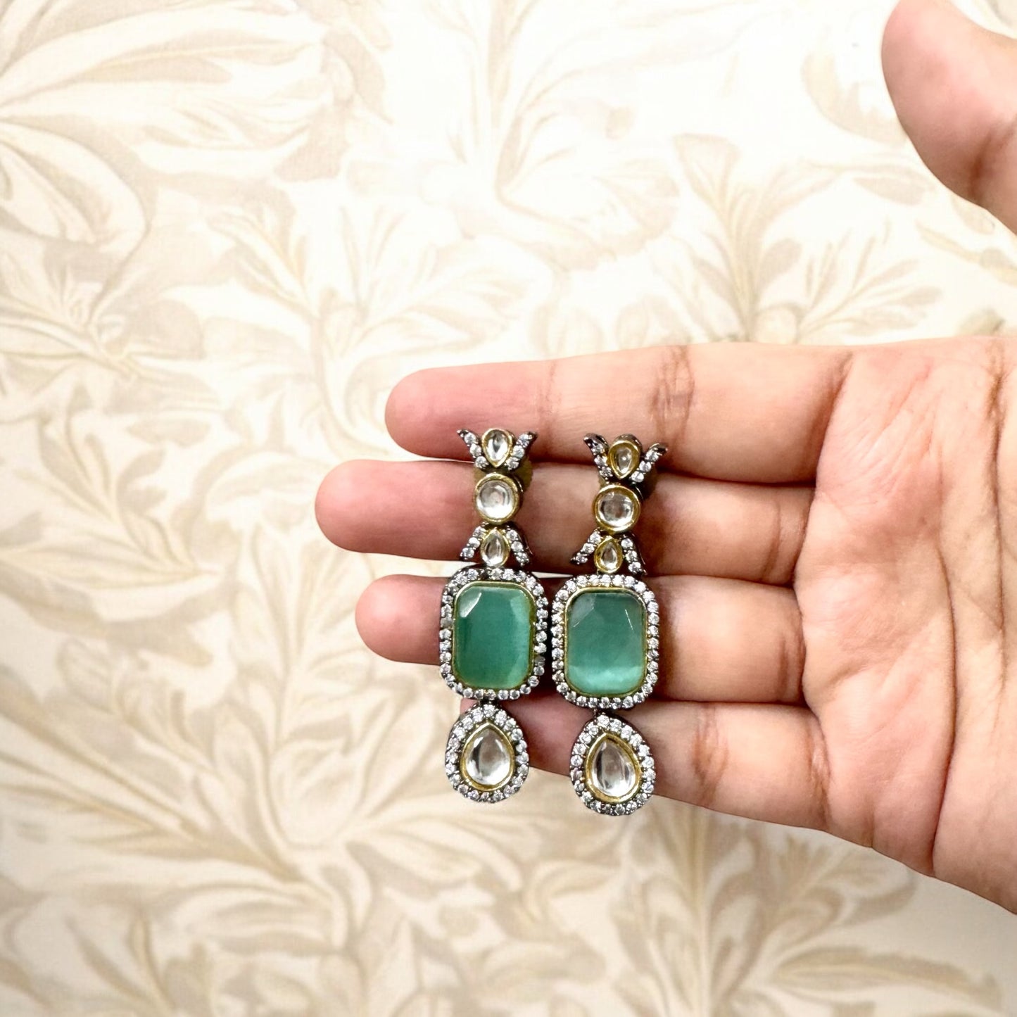 Dual Tone Mint Ragini Choker
