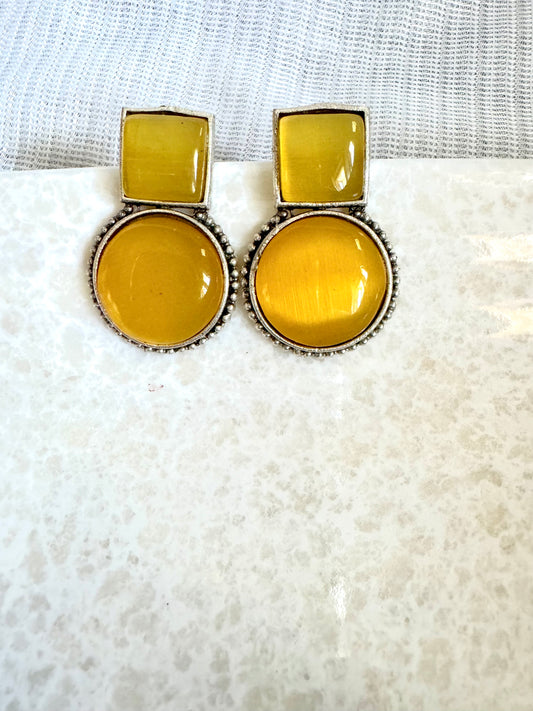 yellow Reva Studs