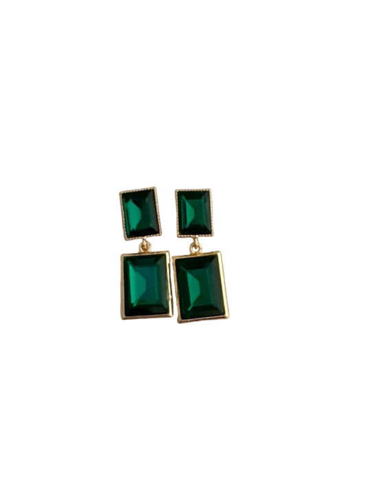 Emerald Glam Earrings