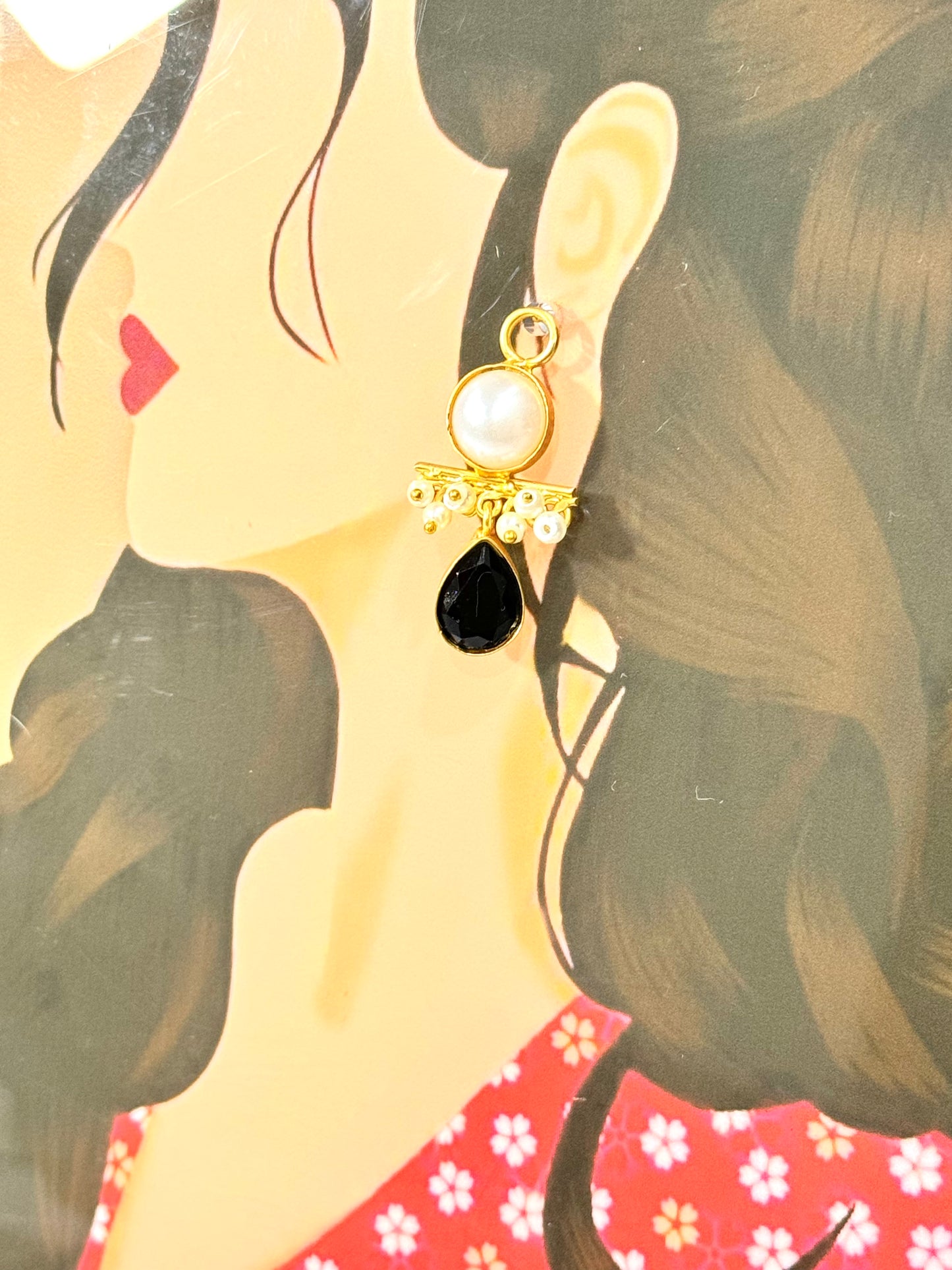 Black Abha Earrings