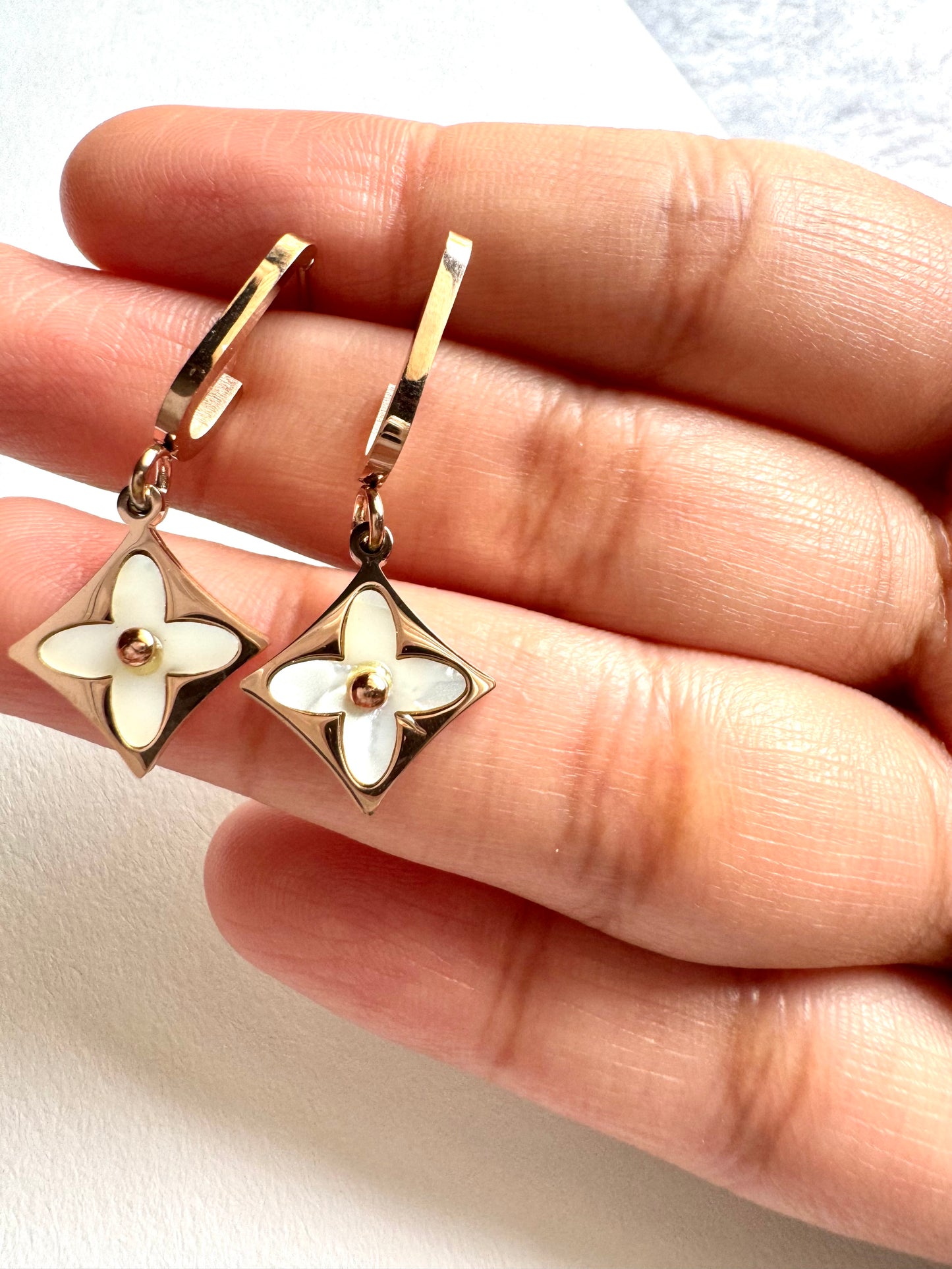 Anti Tarnish  Prism Earrings