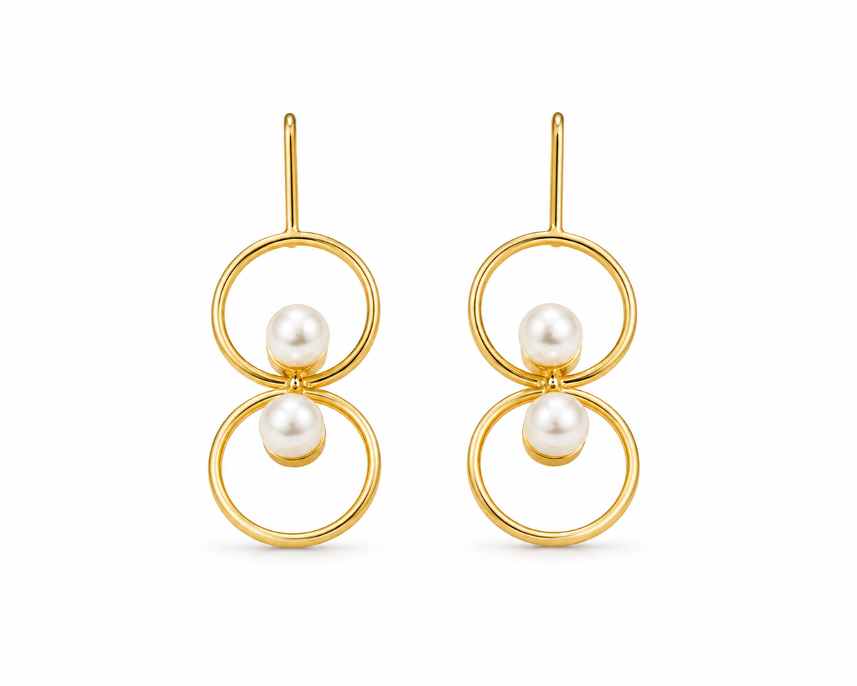 Hanging Pearl Earrings