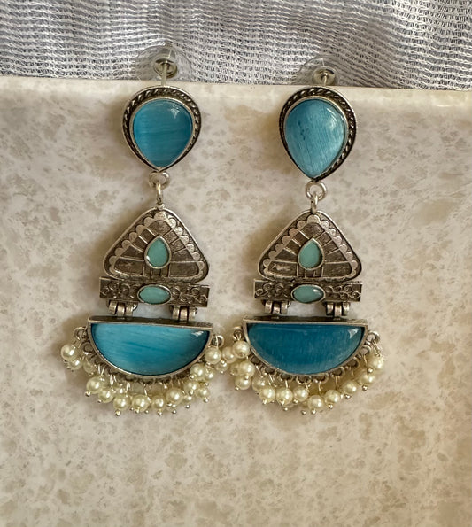 Blue Tanvi Earrings