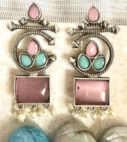 Pink Elegant Earrings