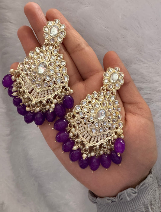 Purple Ruhi Earrings