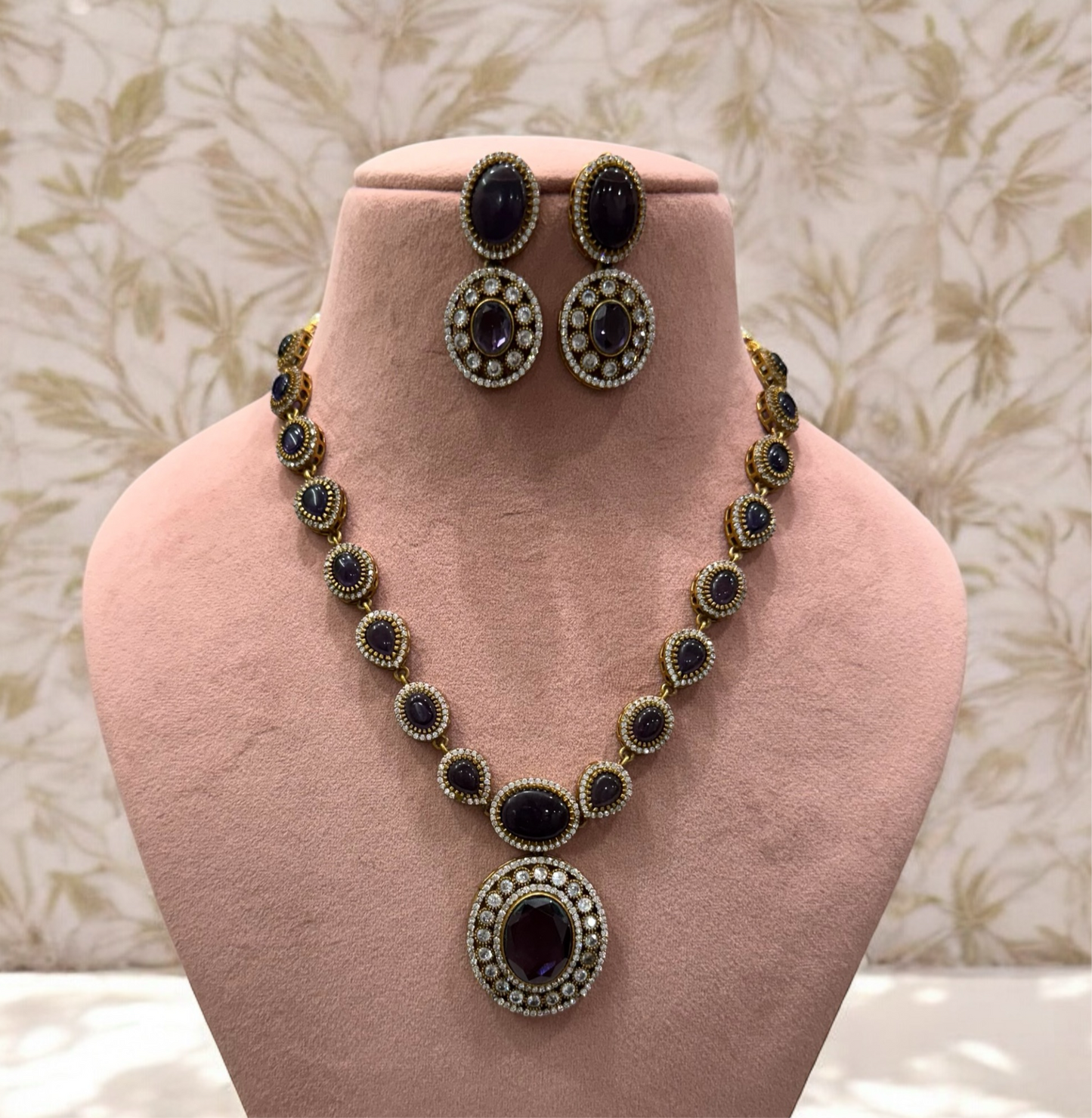 Purple Sitara Necklace