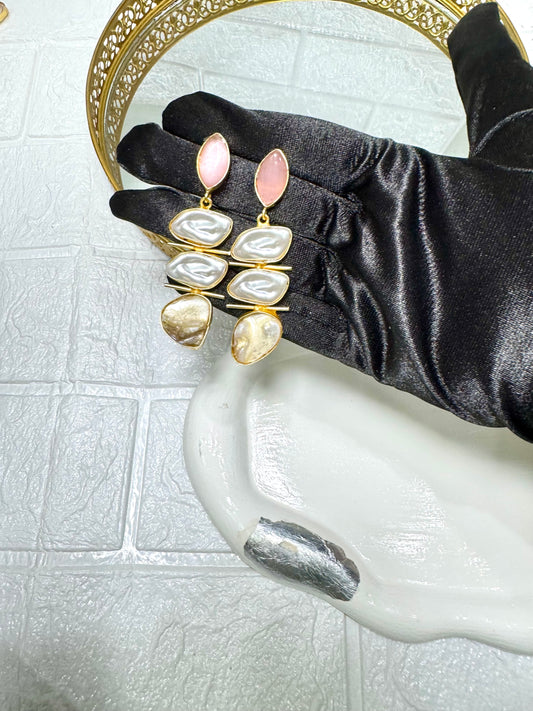 Pink Bohemian Dangles