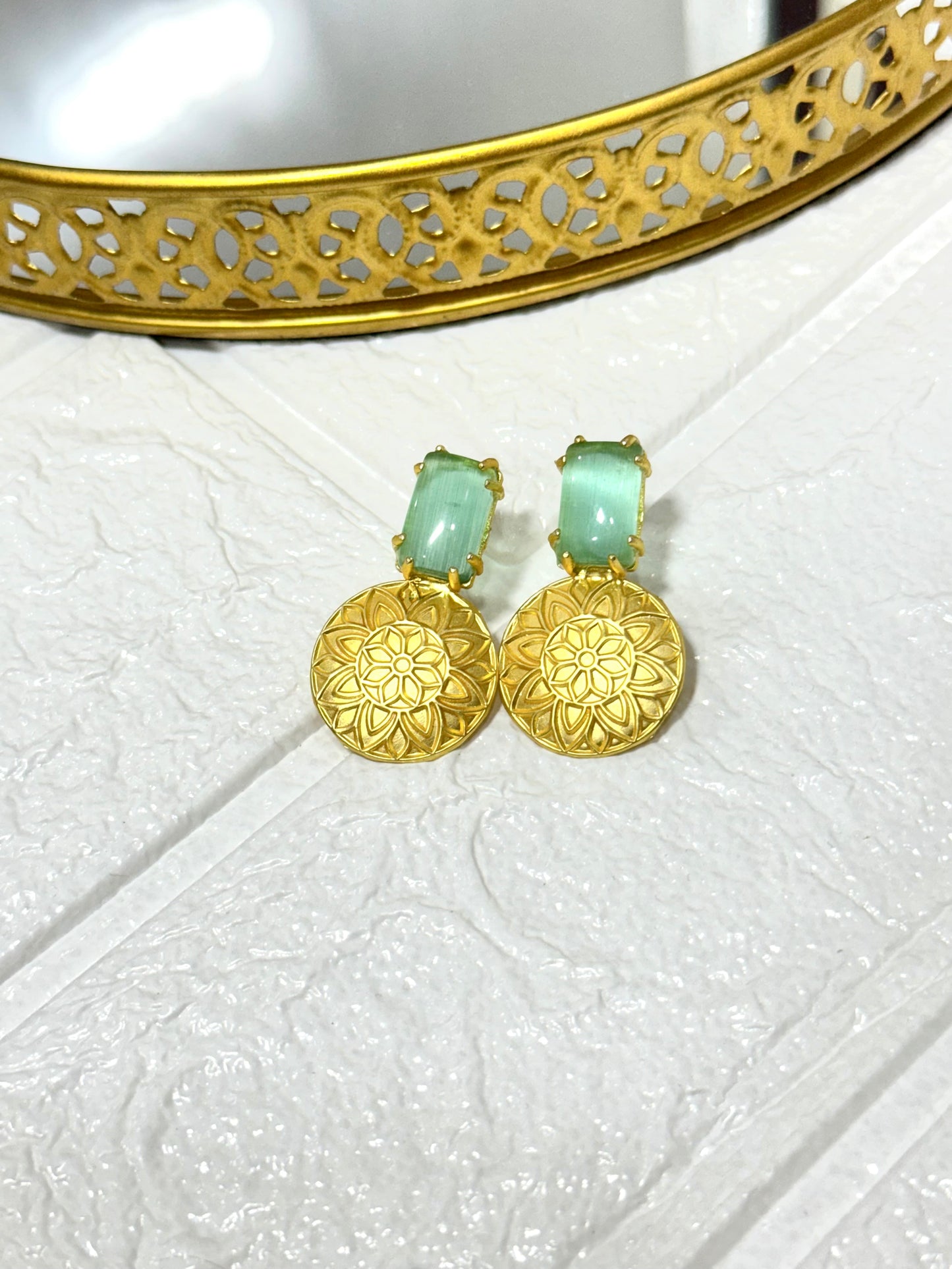 Mint Stella Earrings