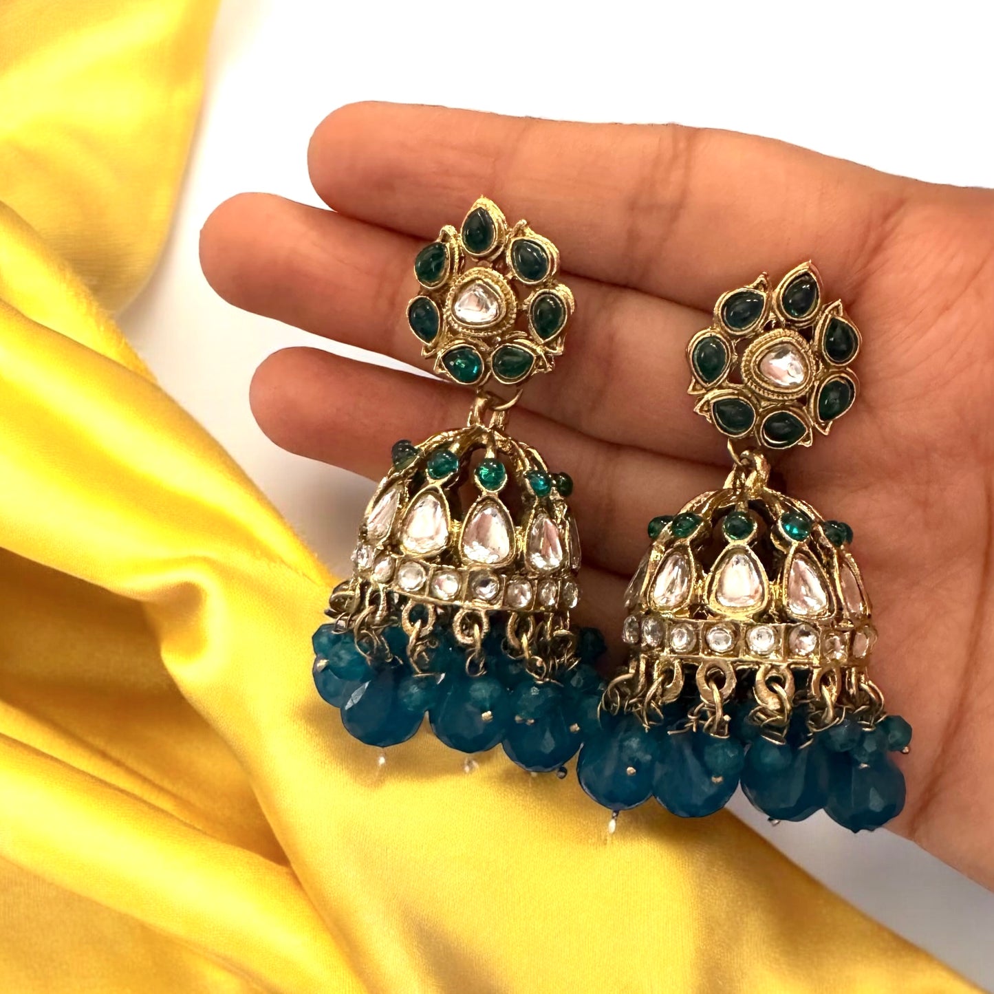 Blue Aliya Jhumki