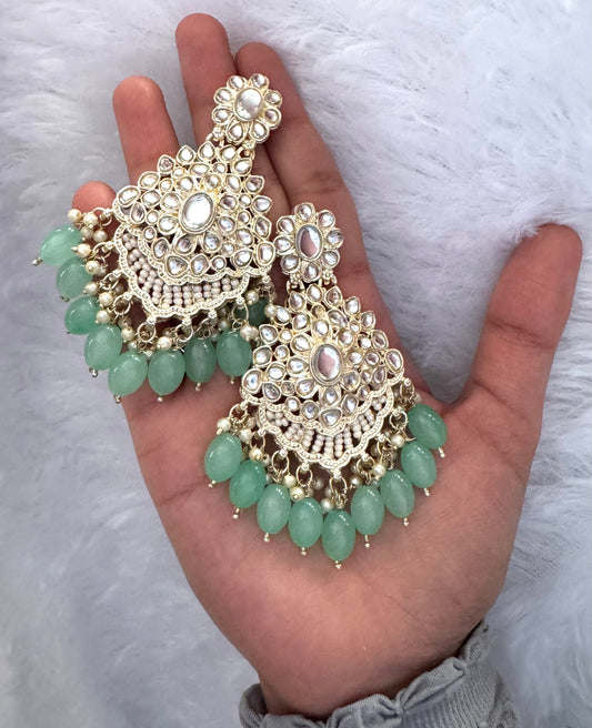 Pastel green Ruhi Earrings