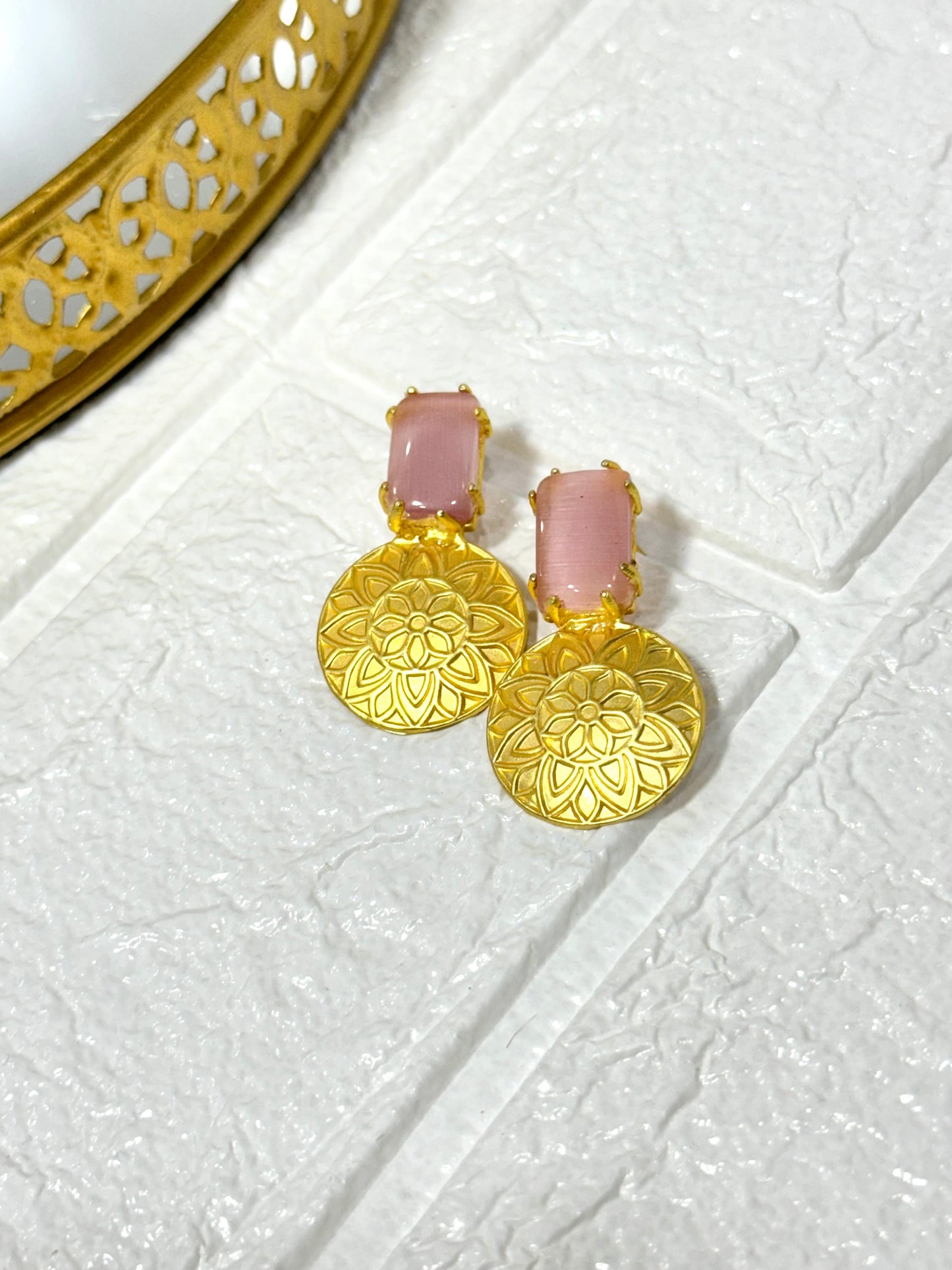 Pink Stella Earrings