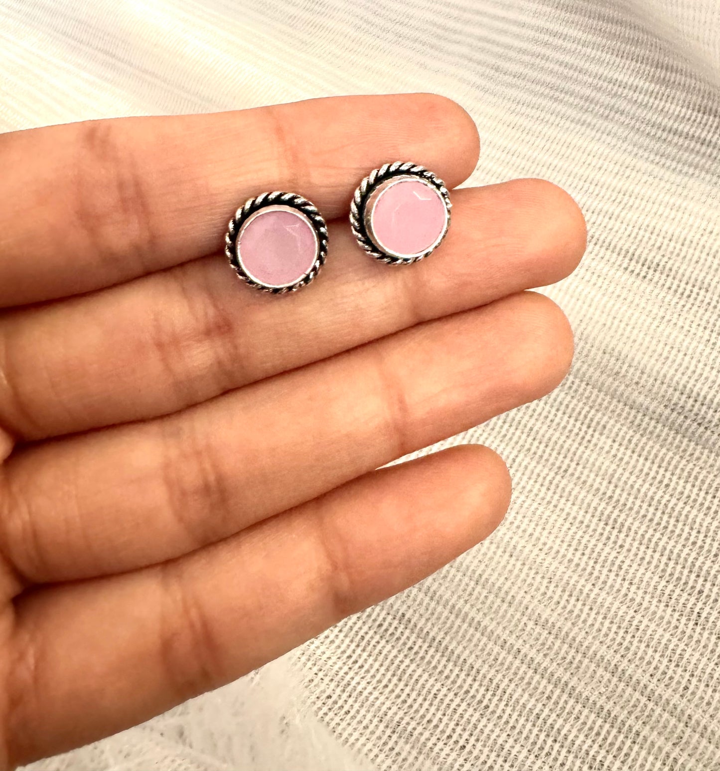 pink Ratna Studs