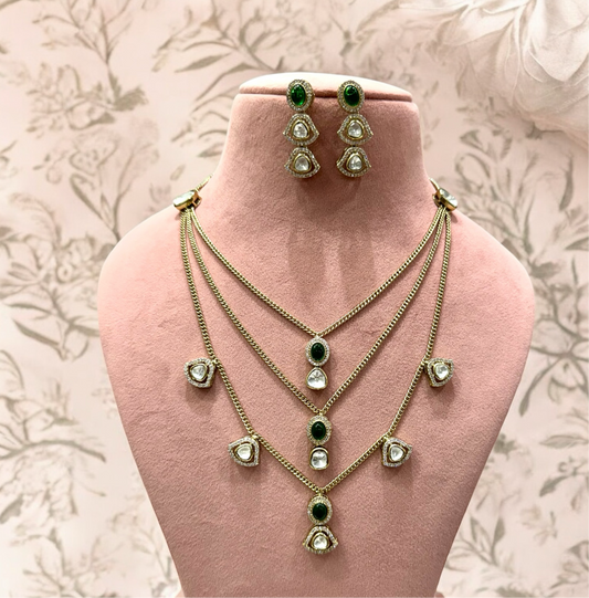 Emerald Layered Necklace