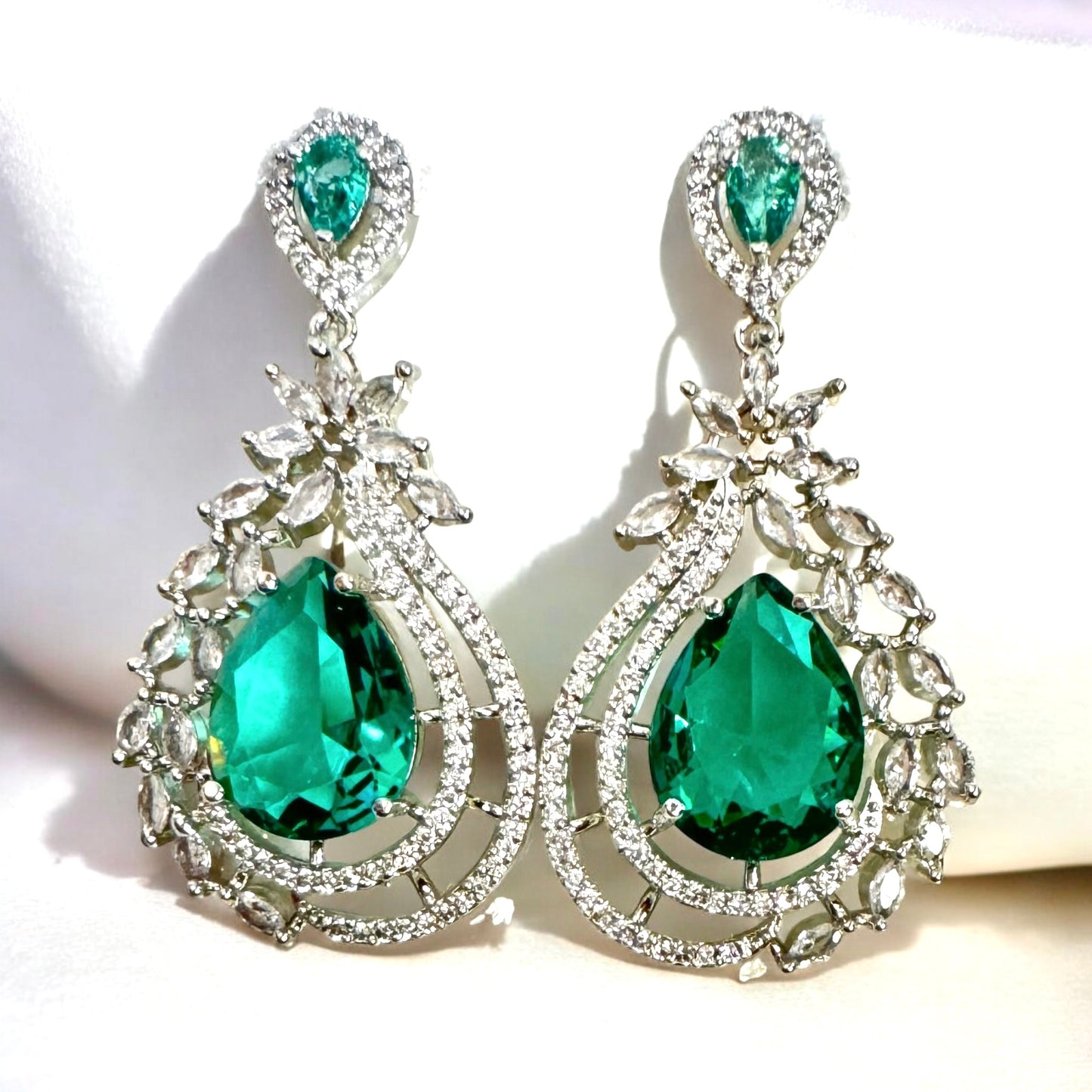 Teal green Shine Earrings