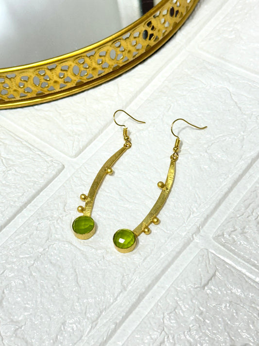 Green Luna Earrings